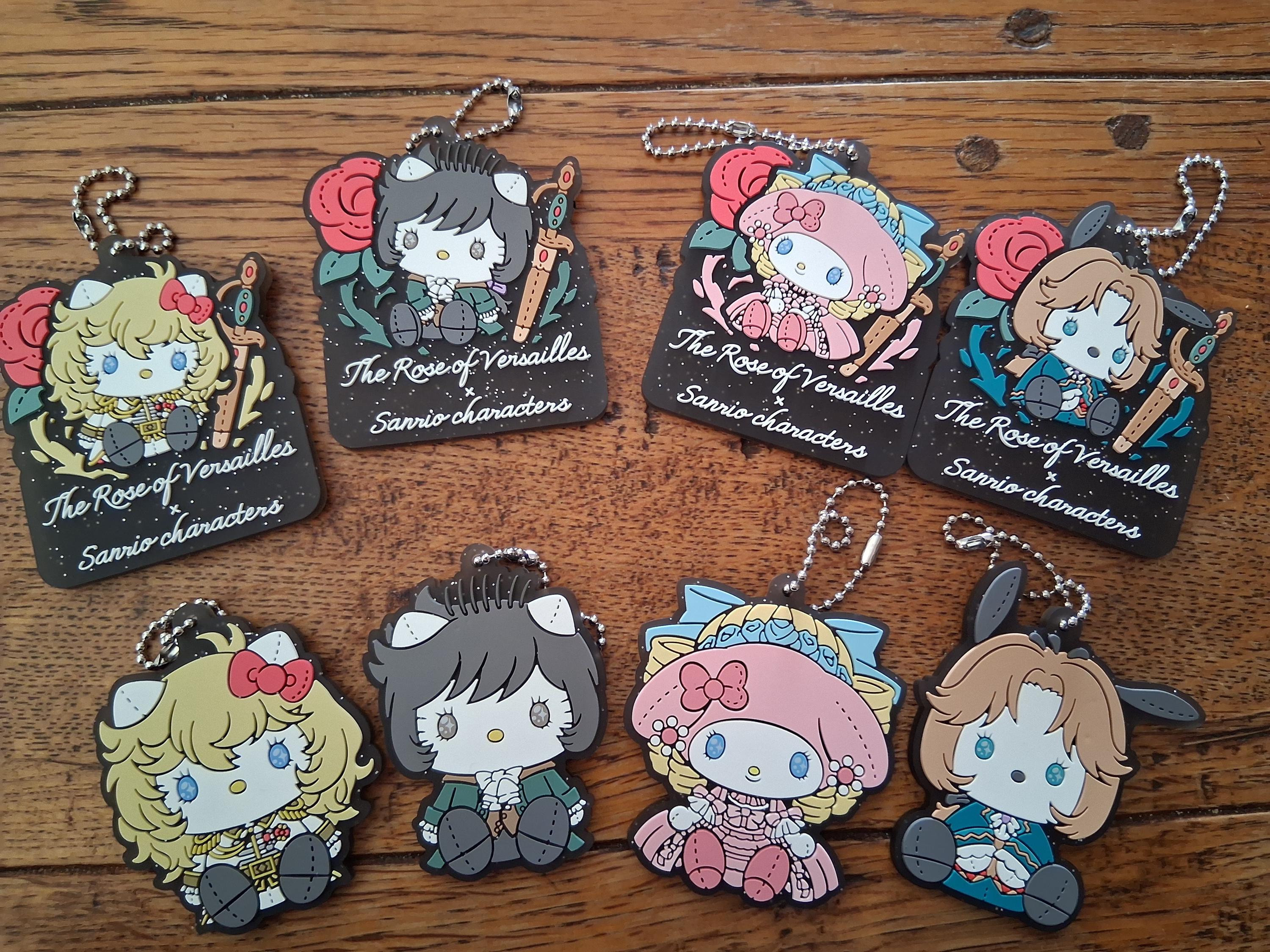 Rose of Versailles No Coffin X Sanrio Rubber Keychain Lady Oscar