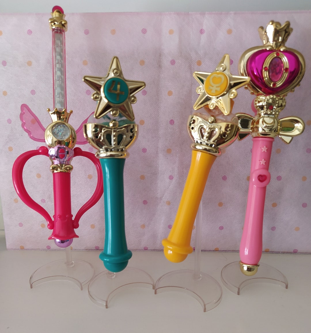 Sailor Moon Jupiter Transformation Wand Figural clip Toei series 7 Crystal Rod e