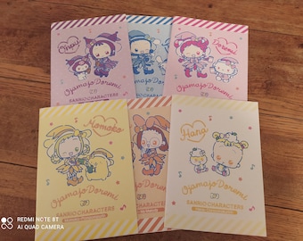 Kawaii magica Ojamajo Doremi X Sanrio note Onpu Aiko Hazuki Hana Momoko Cinnamorol Pompompurin Kuromi Hello kitty My Melody