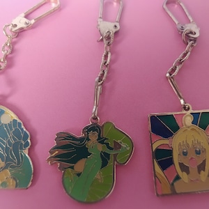 zeldzame vintage MERMAID MELODY pichi pichi pitchi pitch Lucia Rukia Luchia Hanon Rina Furuta medaille sleutelhanger cosplay figuur ketting pin badge