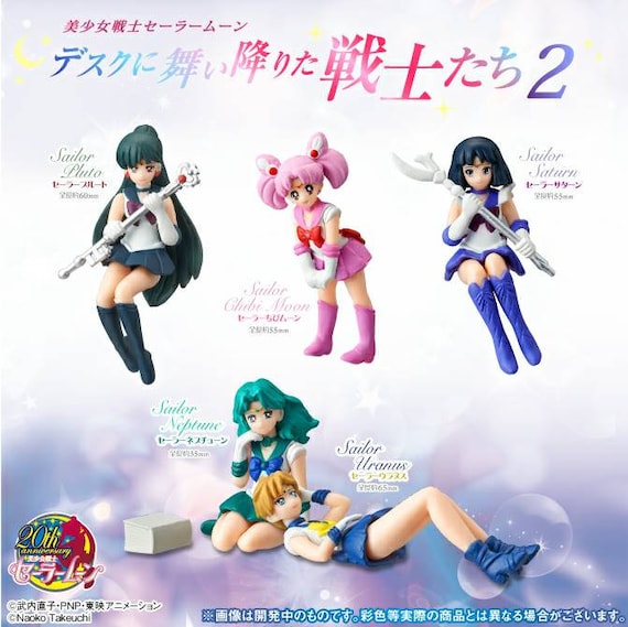 かわいいセーラームーンアウター戦士ミニフィギュアデスクトップ