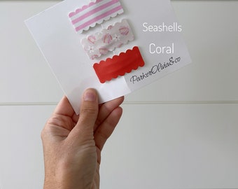 Individual scalloped clips