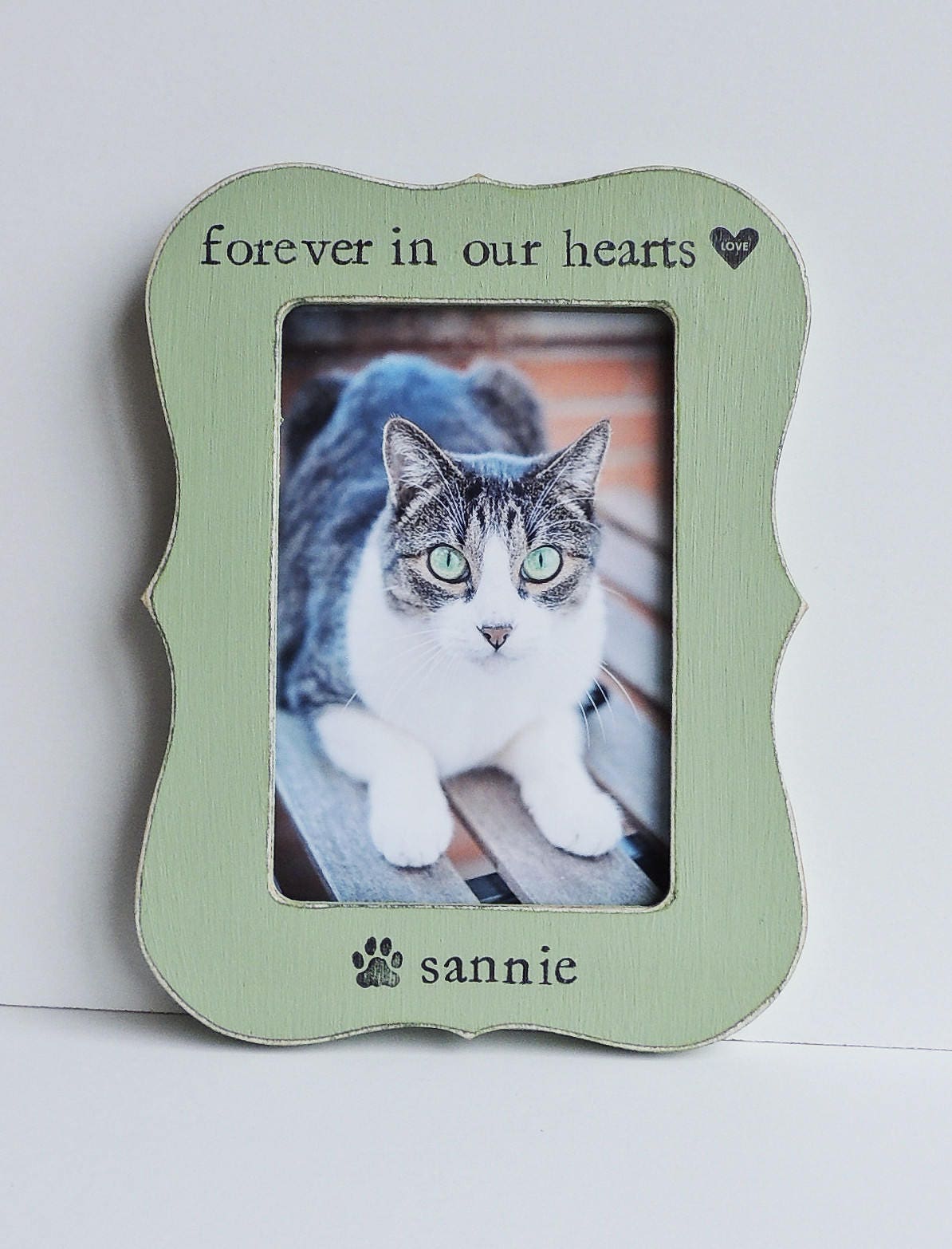 Personalized Pet keepsake Cat frame gift Pet Loss gift Cat