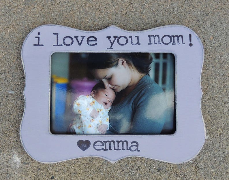 I Love You Mom Frame Mothers Day Gift Mama Mommy Personalized Picture Daughter Mother Bride Wedding Birthday Idea