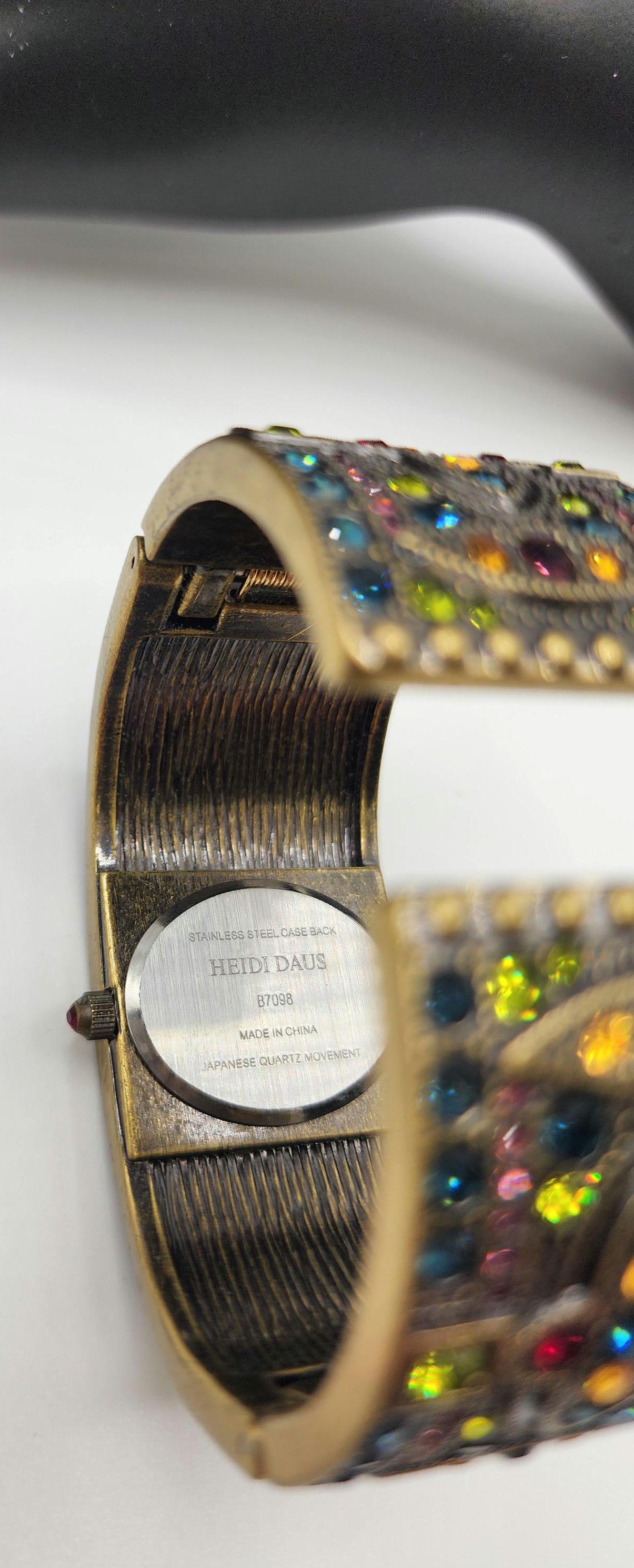 Heidi Daus Crystal Cuff Watch Model B7098 - Etsy