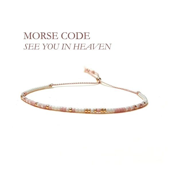 Forever in my Heart Morse Code Bracelet - Discreet Remembrance Gift - In Loving Memory - Memorial Keepsakes