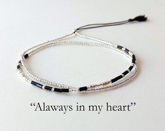 Always in My Heart Memorial Bracelet: Honoring the Lives of Grandpa, Brother, Best Friend, Baby Boy, Baby Girl, and Spouse