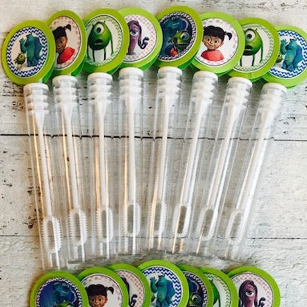 Monsters Inc birthday party favor 15 bubble wands Monsters Inc party Monsters Inc decorations Monsters Inc invitation inc cupcakes inc cake