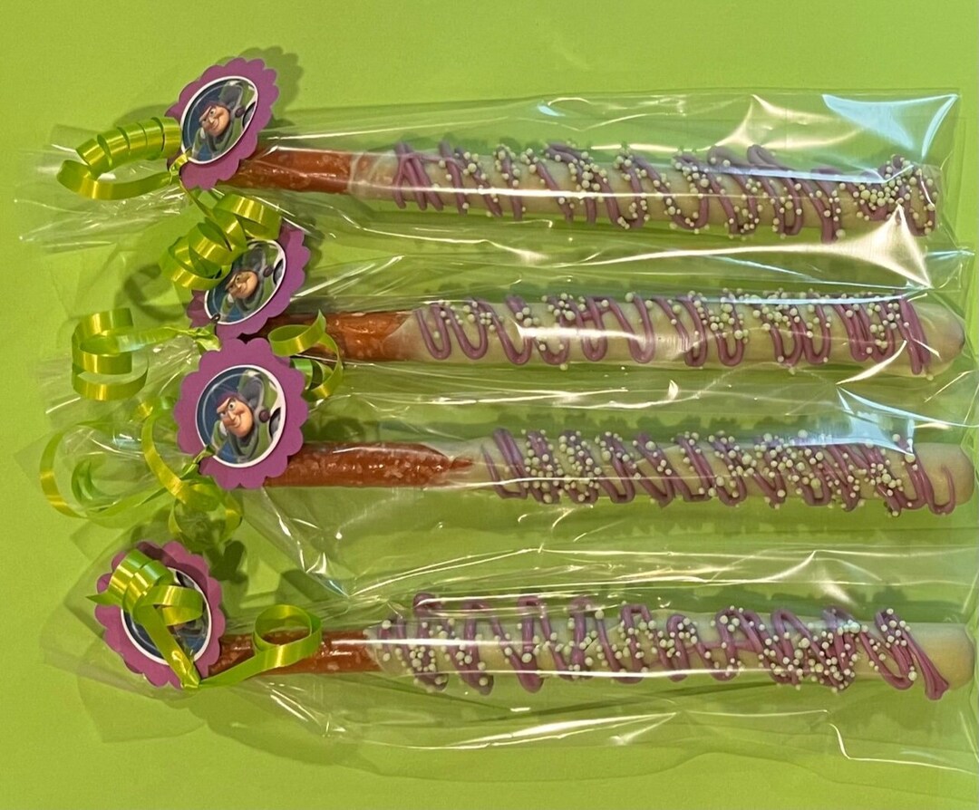 12 Buzz Lightyear Party Favor Chocolate Covered Pretzels Buzz Lightyear