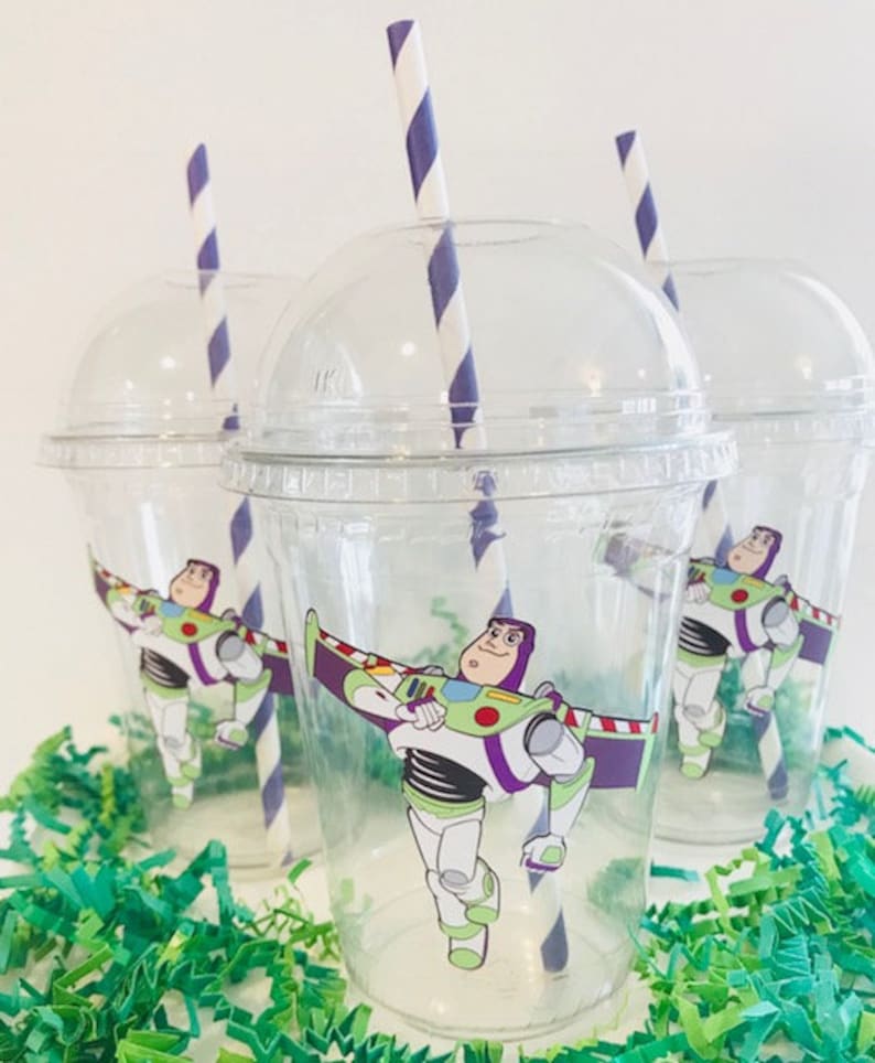 Buzz Lightyear fiesta favorece 12 tazas Buzz Lightyear cumpleaños Toy Story fiesta Toy Story cumpleaños Lightyear decoraciones Lightyear suministros Lightyear imagen 1