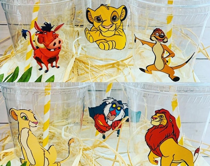 Lion King Birthday Party 12 Cups Lion King Party Favor Lion Etsy
