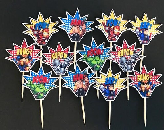 Hulk Party Favor 6 Sucettes Hulk Fete Danniversaire Hulk Etsy France