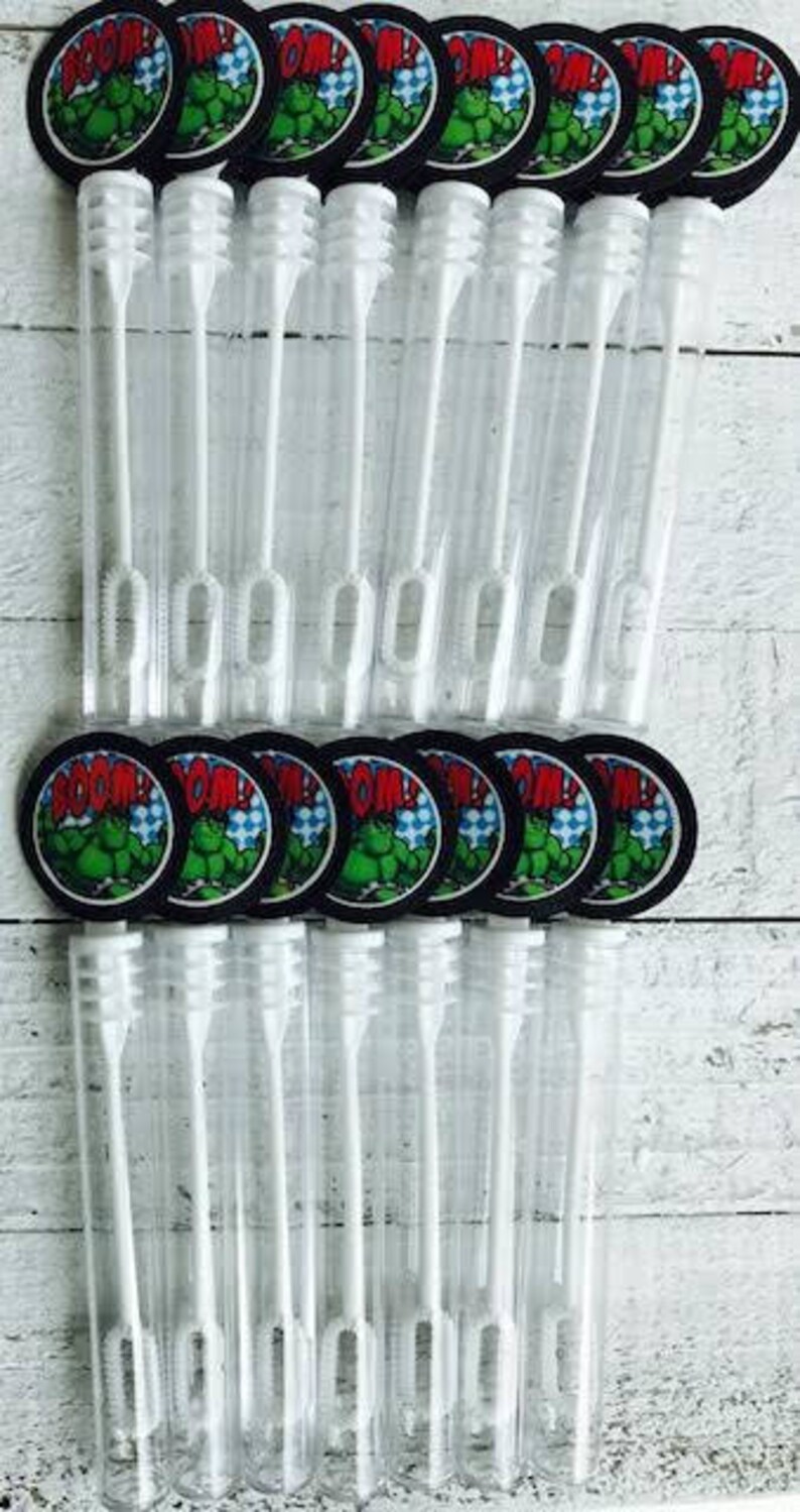 Hulk Party Favor 6 Lollipops Hulk Birthday Party Hulk Etsy