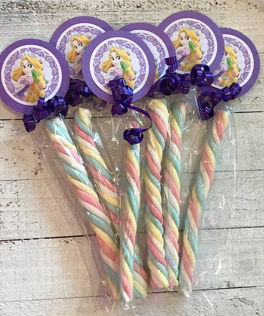 Rapunzel Party Favor 6 Marshmallow Twist Wands Rapunzel Birthday Rapunzel  Decorations Rapunzel Invitation Tangled Birthday Tangled Party -  New  Zealand