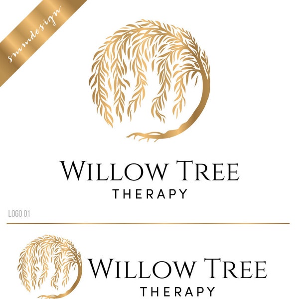 Willow Tree logo, Logo design, Photography logo and watermark, Tree logo design Nature logo Custom Logo design Premade logo branding kit 439