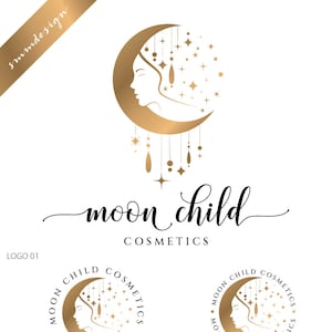 Moon logo, Mystic logo design,  590