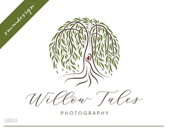 Logo design, Willow Tree logo, Photography logo and watermark, Tree logo design Nature logo Custom Logo design Premade logo branding kit 440