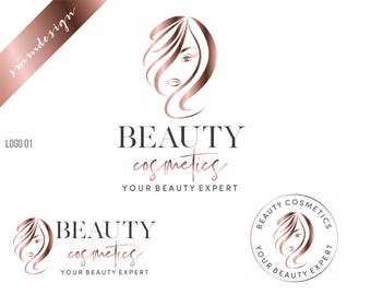 Hair Logo Makeup Artist Logo Woman Face Logo Hair Logo Etsy
