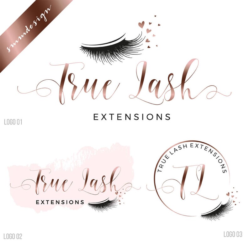 Lash Logo Makeup Logo Design premade Logo watermark Eyelash | Etsy