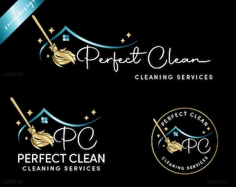 Projekt logo dla firmy sprzątającej: Broom & House – gotowe logo 746