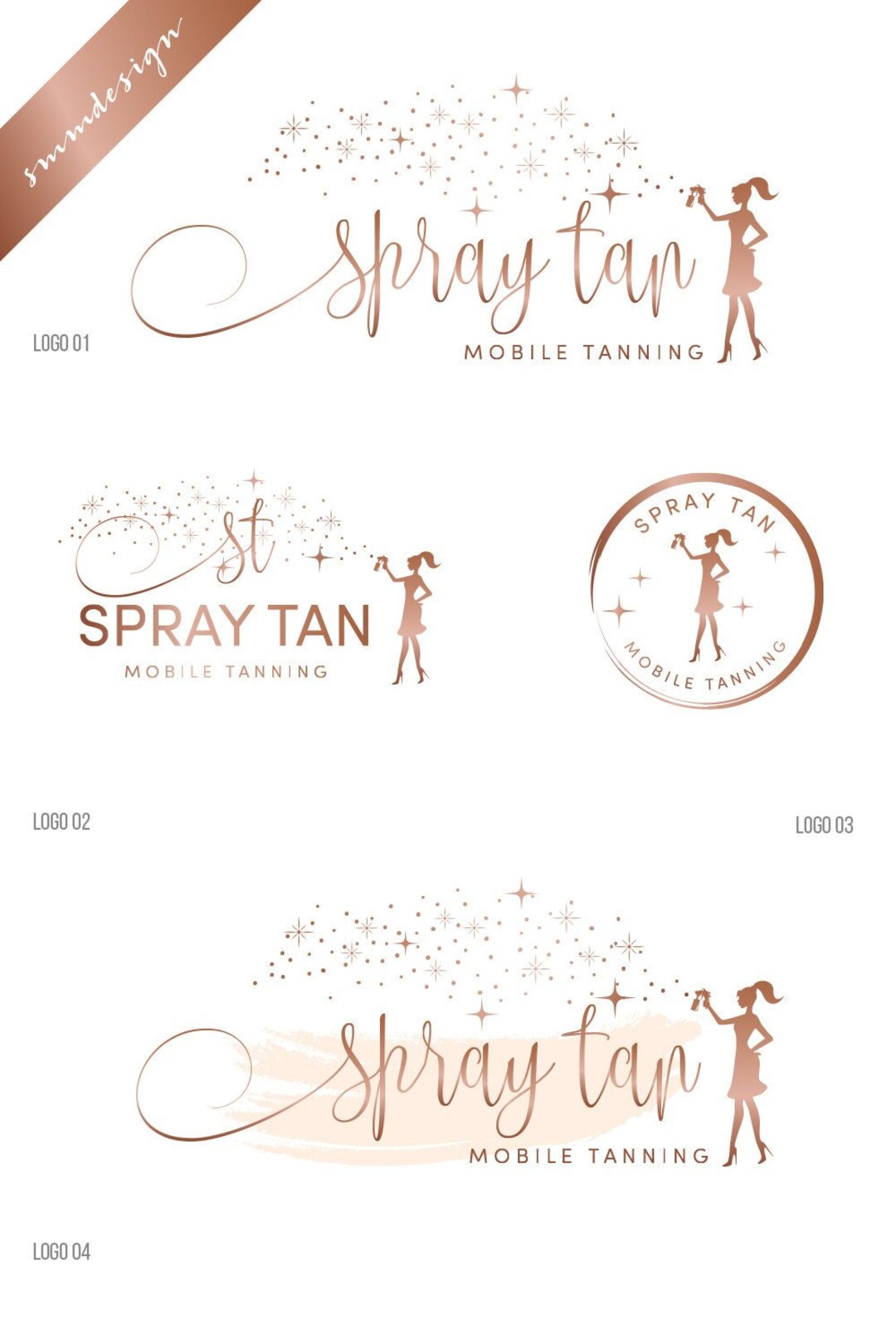 Mobile Tanning Logo Logo Design Spray Tan Logo Mobile Spray Etsy