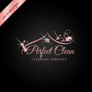 Cleaning logo, Maid Logo, Housekeeping Logo, Professional Cleaning 551B