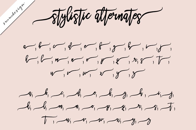 Handwritten Font Script Font Commercial Use Font Hand Drawn Etsy