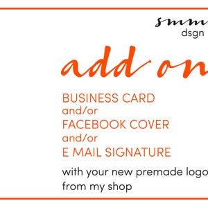 Add-on Visitenkarte, Vorgefertigte Visitenkartenvorlage, Visitenkartendesign, Facebook-Coverdesign, E-Mail-Signaturdesign