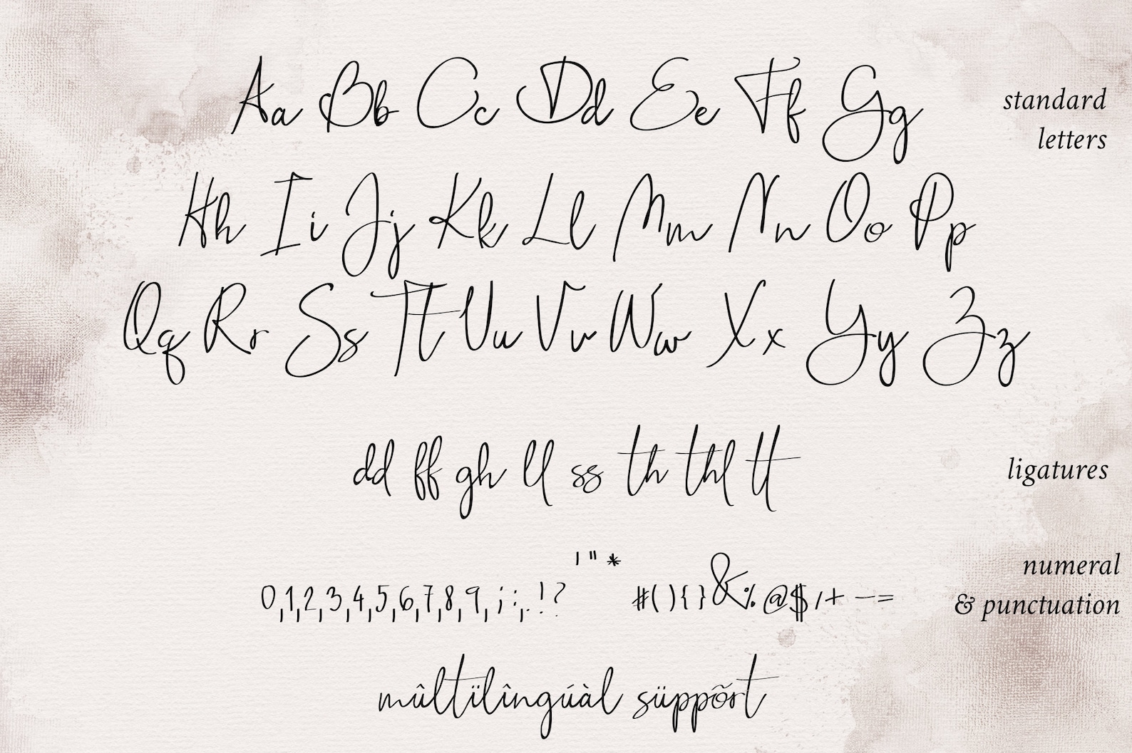 Handwritten Font Script Font Commercial Use Font Hand Drawn Etsy