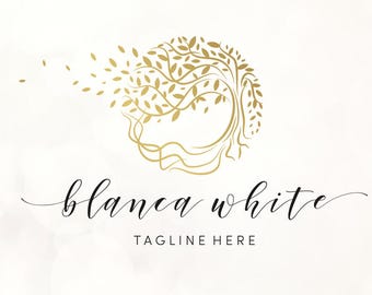 Circle logo Gold Logo Tree logo and watermark Custom Logo design Photography logo and watermark Premade logo Custom logo branding kit 045