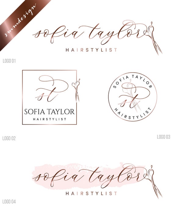 Hair Stylist Logo Hairdresser Logo Hair Logo Design Hair Etsy