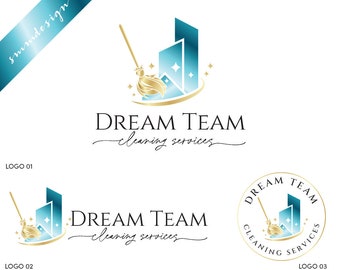 Luxury Cleaning Logo: Residential & Maid Service Branding