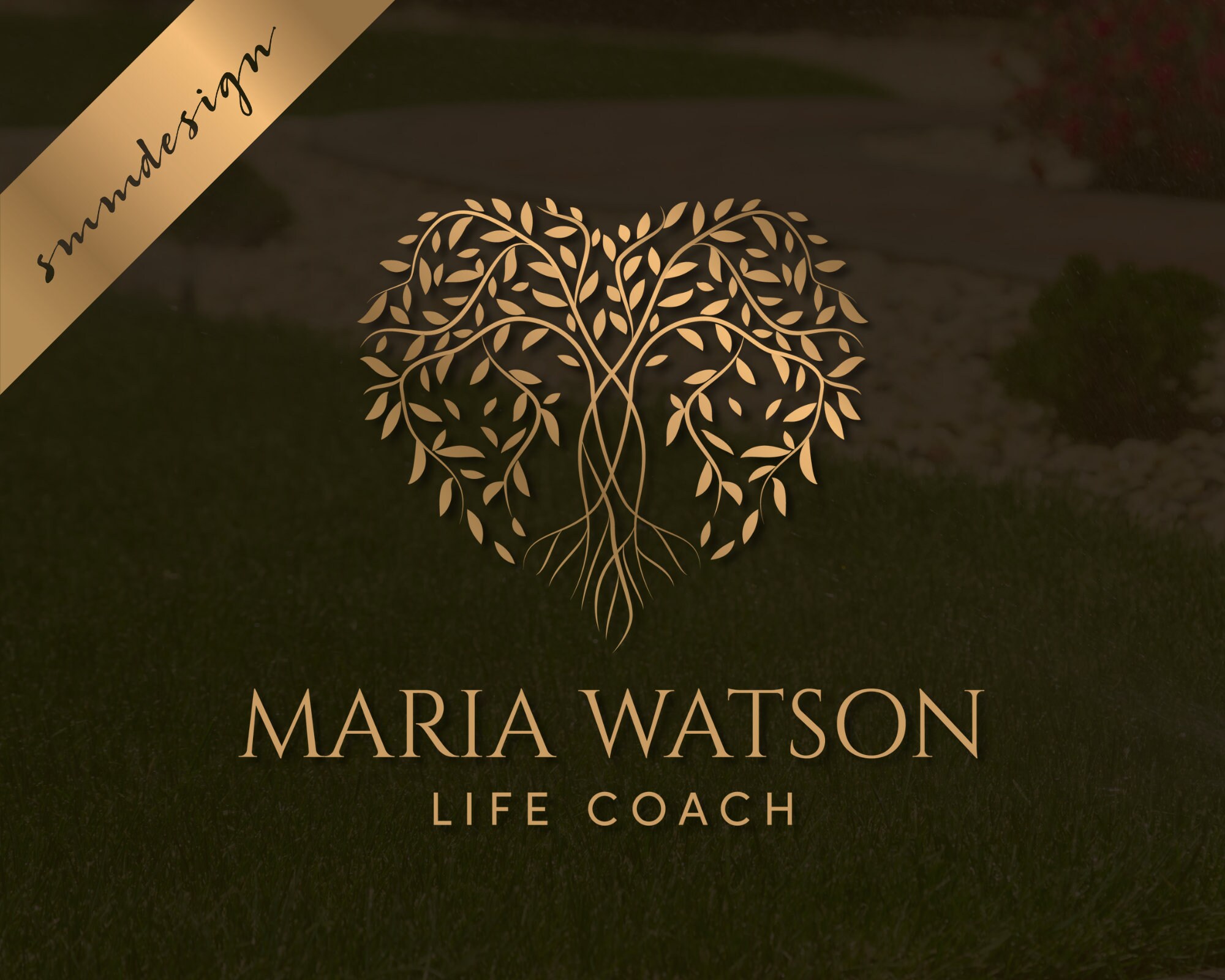 Heart Tree Logo for Life Coach and Therapist 791
