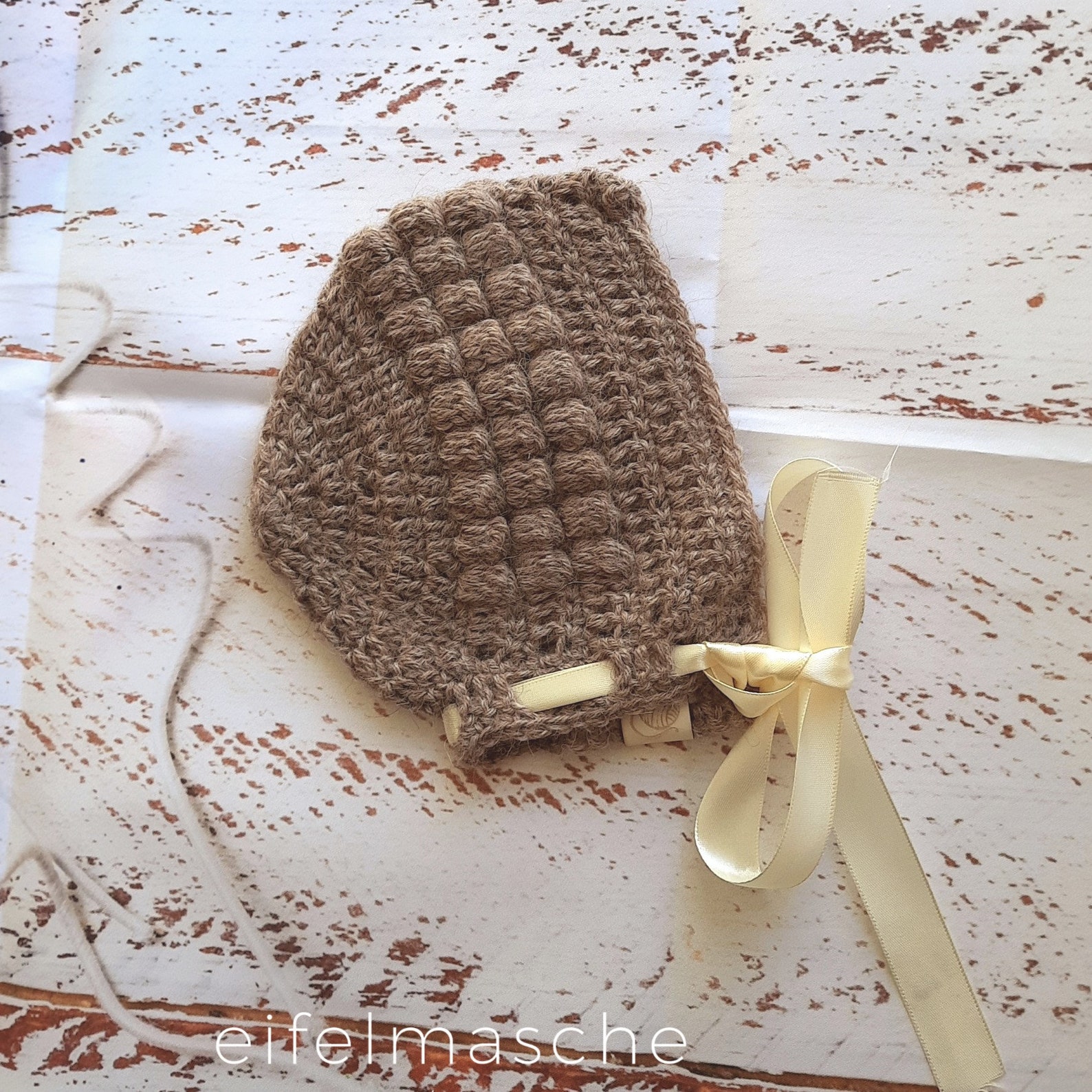 Baskenmütze Aus 100% Alpaka – Handgestrickt, Weich, Lässig, Für Damen, Hypoallergen