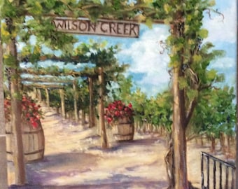 Wilson Creak Winery  and Vineyard Painting