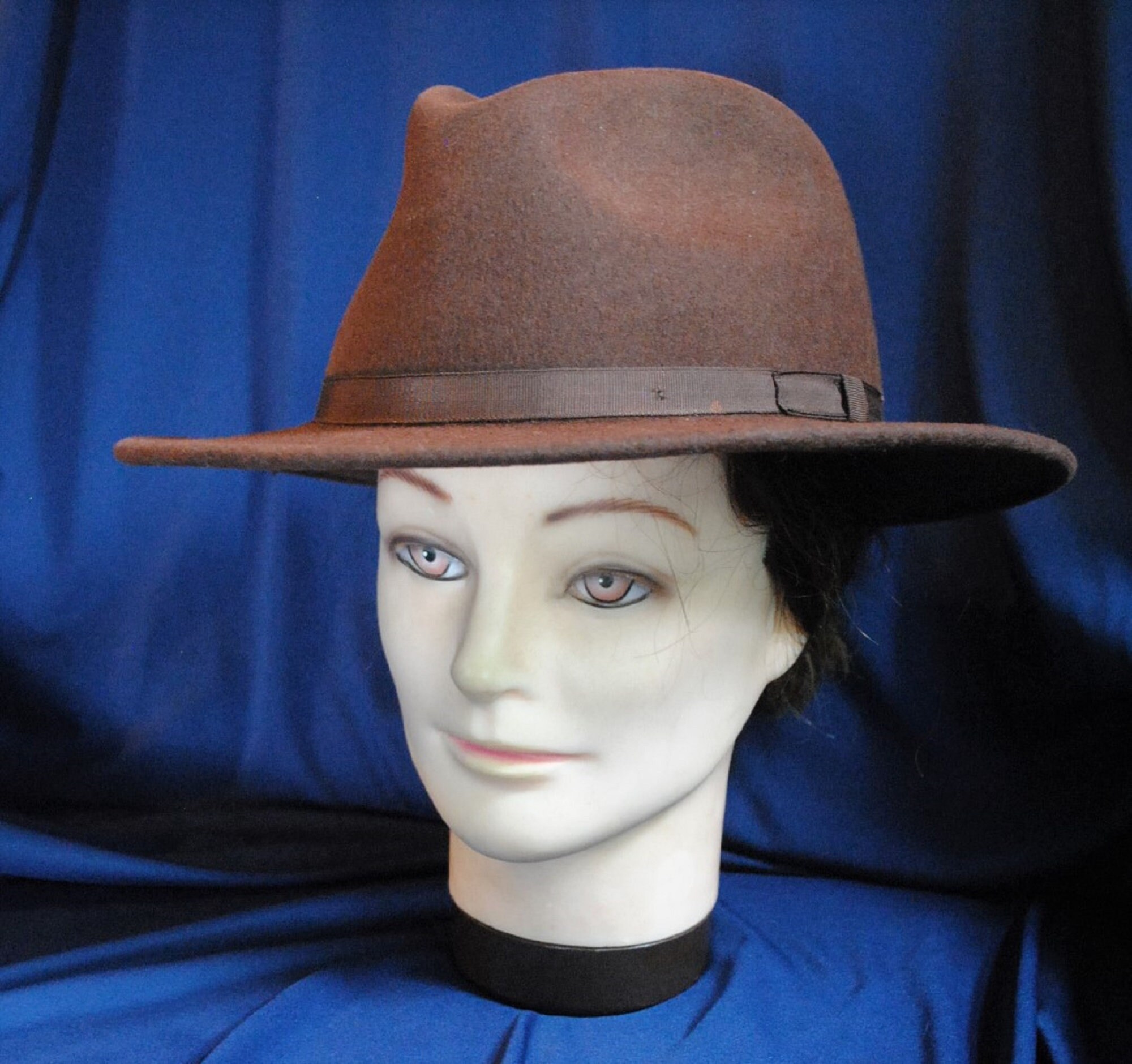 Vintage Country Gentleman Hat in Brown Wool Felt in Large Etsy