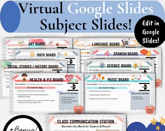 Bitmoji Classroom Slides, Virtual Classroom Slides, Science Virtual Classroom, Art Virtual Classroom, Virtual Classroom Google Slides,Class
