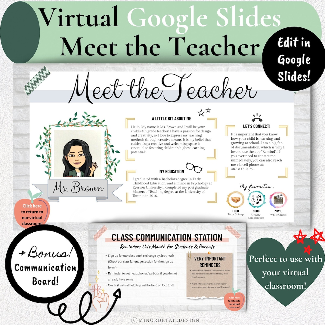 meet-the-teacher-google-slide-virtual-meet-the-teacher-etsy-canada