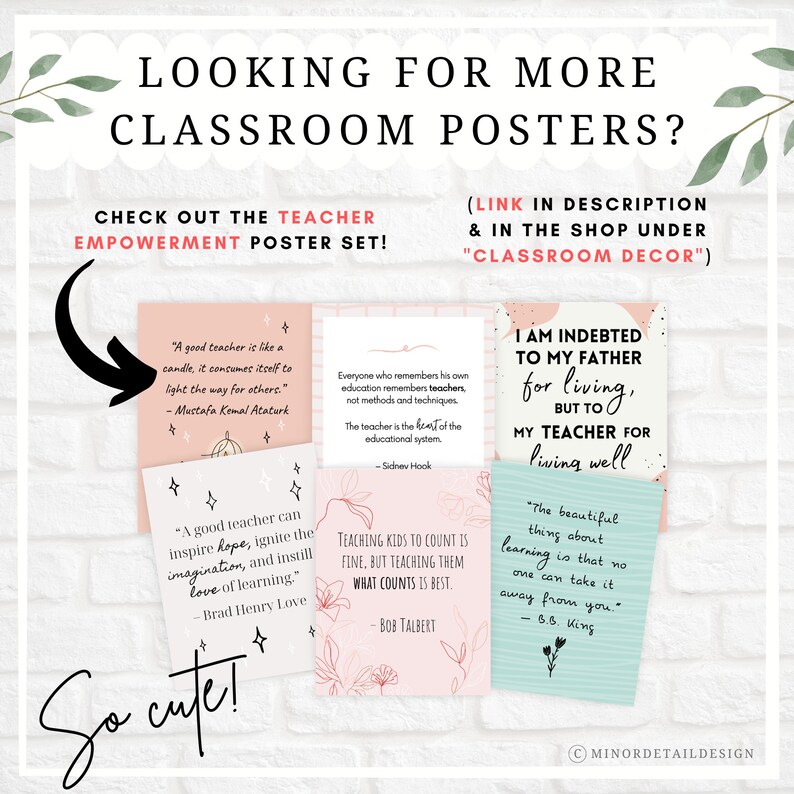 Boho classroom posters kindness posters for classroom etsy canada