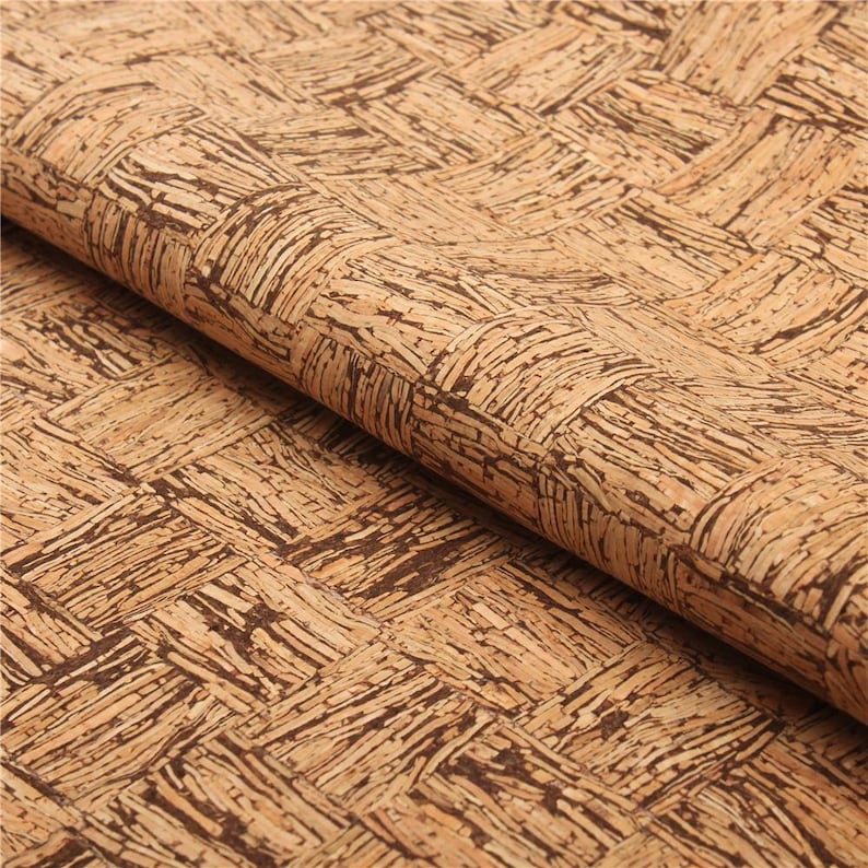 suitable for stitching and sewing COF 138 Big sheet natural cork fabric leather alternative Portuguese cork Cork Fabric vegan