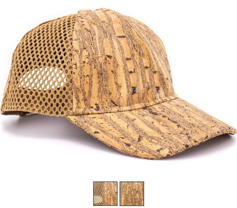 Stripe Cork hat natural cork Baseball cap L507 Etsy