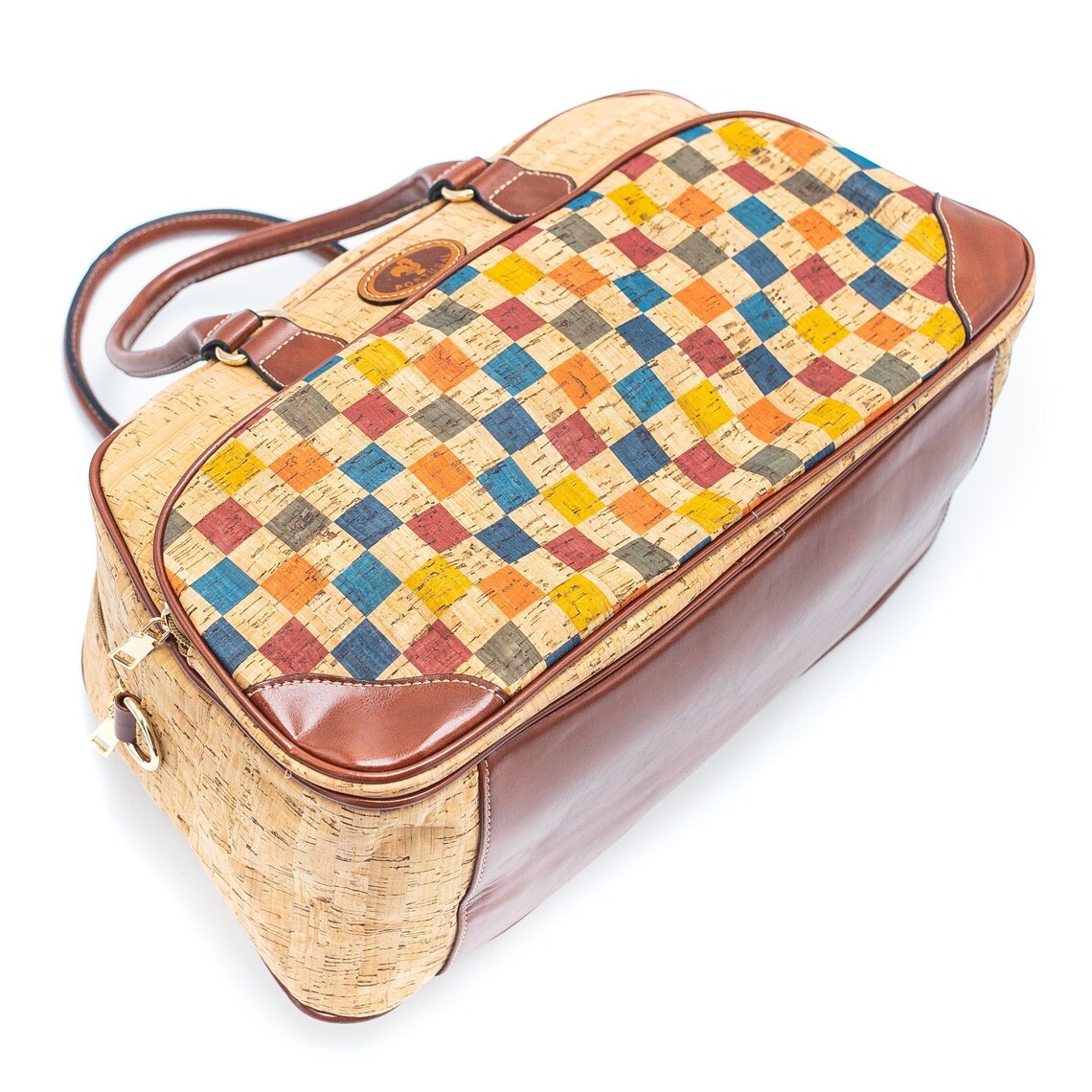 Vegan Checkered Cork Weekender Travel Bag BAGD229A Etsy