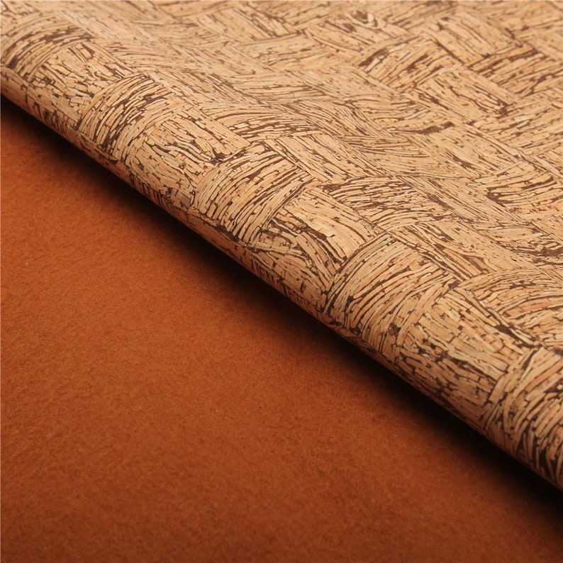 suitable for stitching and sewing COF 138 Big sheet natural cork fabric leather alternative Portuguese cork Cork Fabric vegan