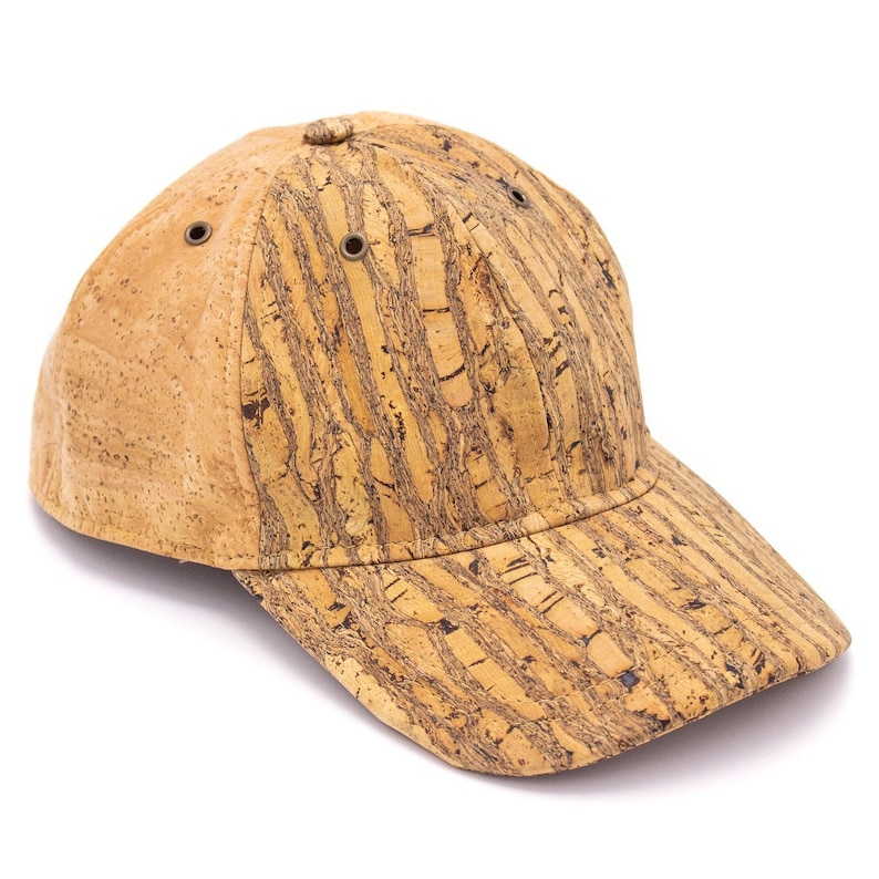 Stripe Cork hat natural cork Baseball cap L507 Etsy