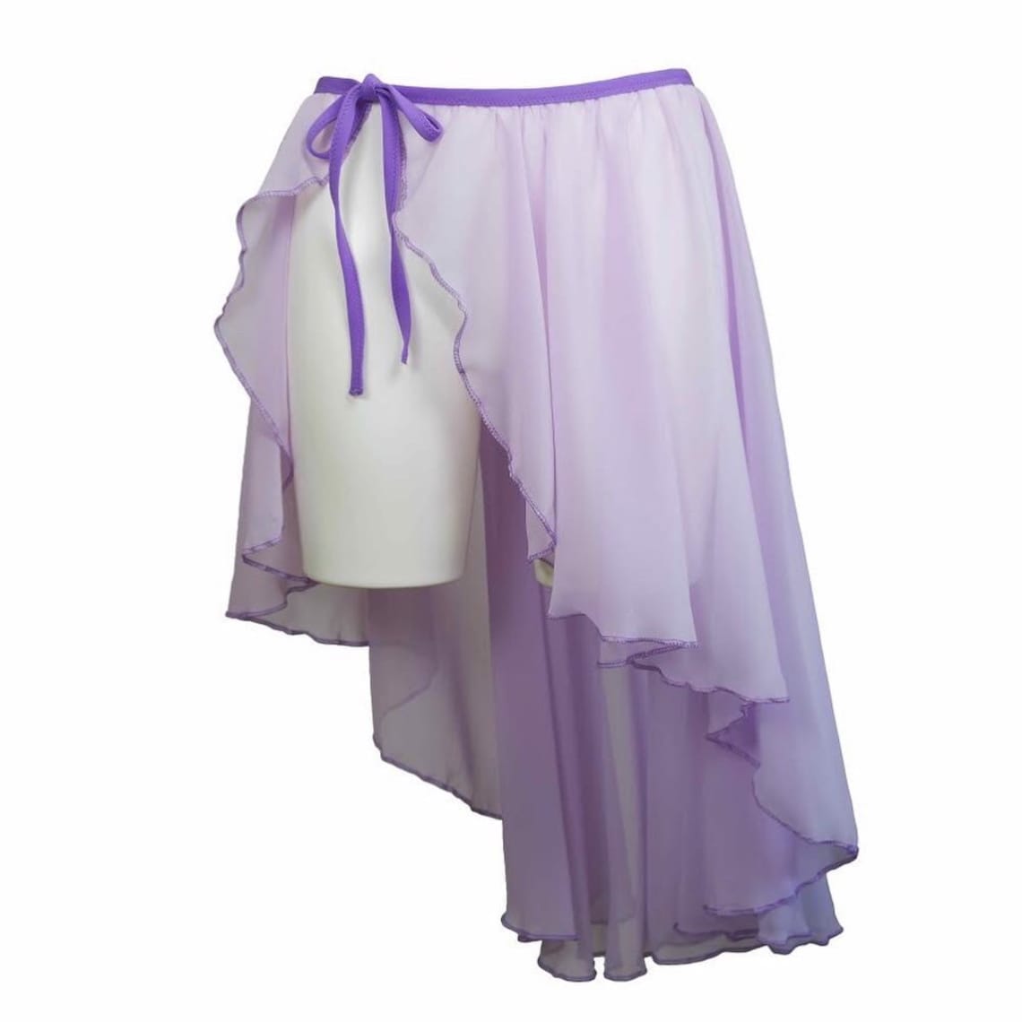 3/4 length Lilac Chiffon dance skirt Etsy