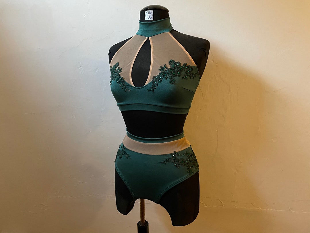 Forest Green Dance Costume Etsy
