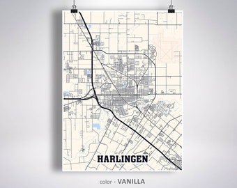 I LOVE HARLINGEN TEXAS Street Sign tx city state us wall road gift