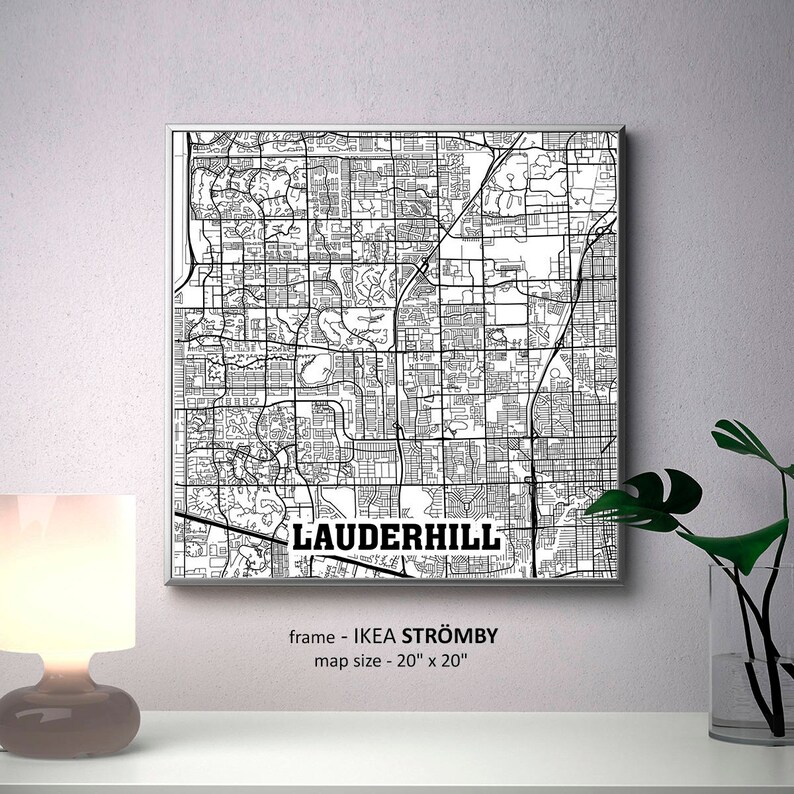 Lauderhill Florida Map Print Lauderhill - Il 794xN.1291362568 Q6e1 