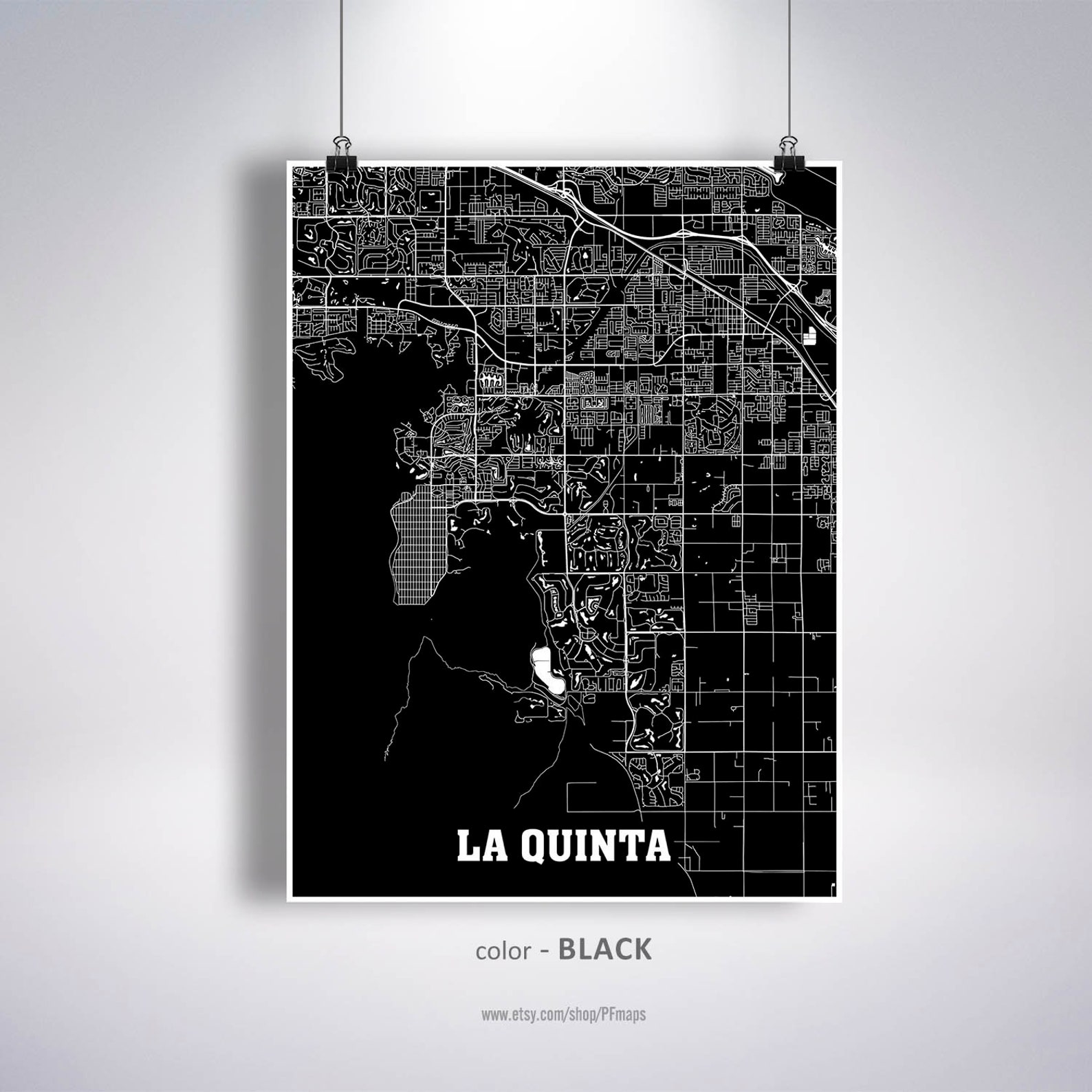 La Quinta Map Print La Quinta City Map California CA USA Map Etsy