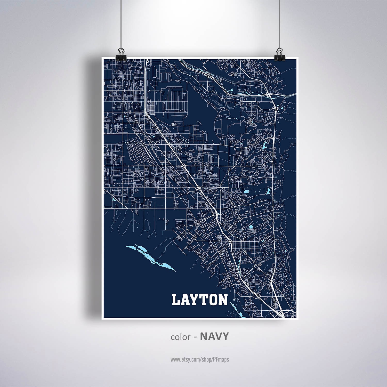 Layton Map Print Layton City Map Utah UT USA Map Poster Etsy